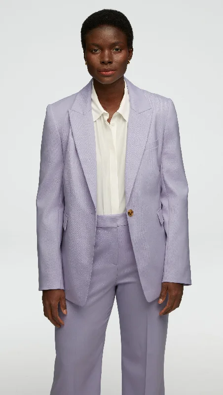 Modern fashion pieces designed for all women   Single Button Blazer in Seasonless Wool | Lilac