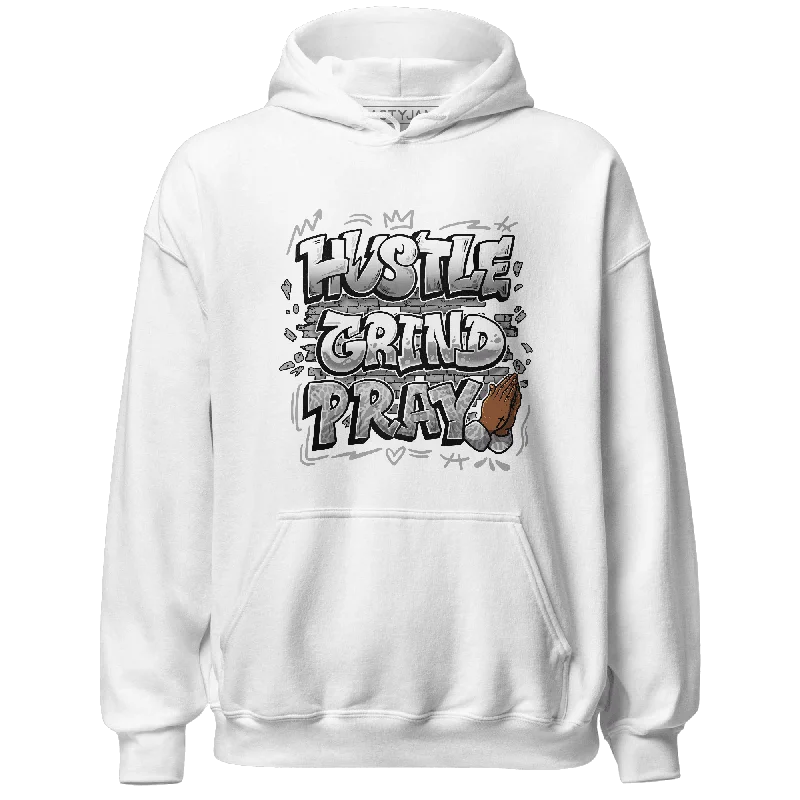 NastyJamz Craft Ivory 3s Hoodie Match Hustle Grind Pray