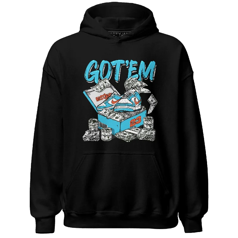 NastyJamz Dunk Low Dolphins Hoodie Match Dollar Sneaker Box