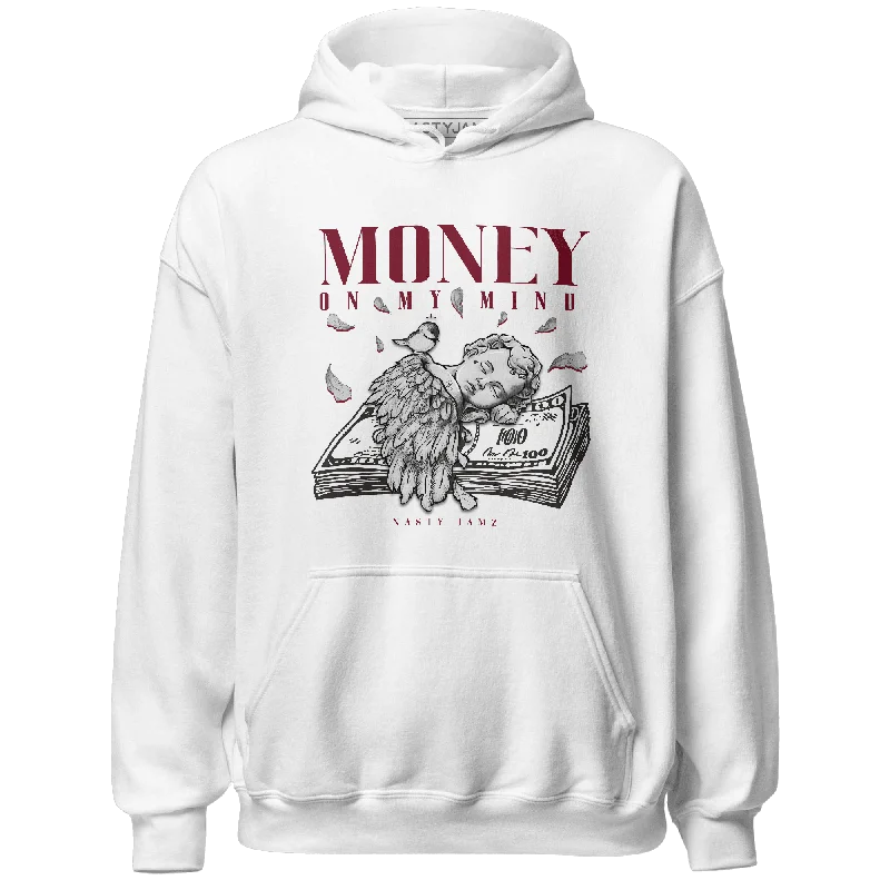 NastyJamz High White Team Red 1s Hoodie Match Money On My Mind Angel