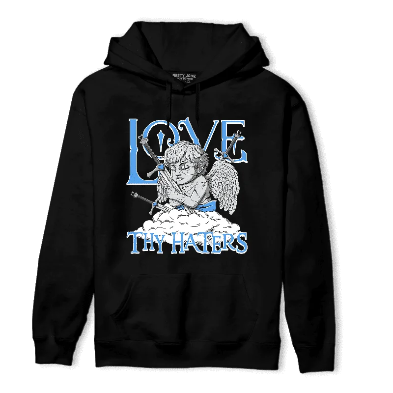 NastyJamz University Blue 5s Hoodie Match Love Thy Haters Angel