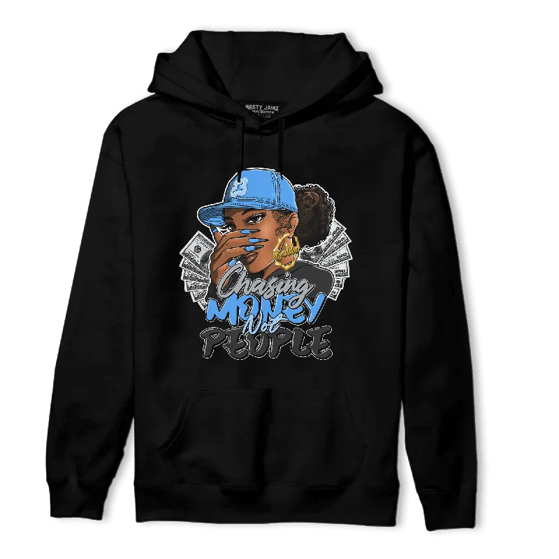 NastyJamz University Blue 5s Hoodie Match Melanin Chasing Money