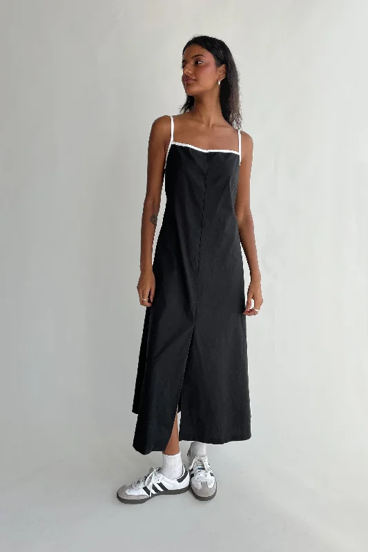 Affordable fashion that looks high-end   TANK DRESS WITH CONTRAST TRIM