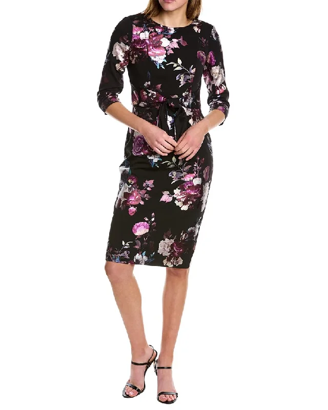 Sustainable fashion for stylish women   Adrianna Papell Tie Waist Sheath Dress
