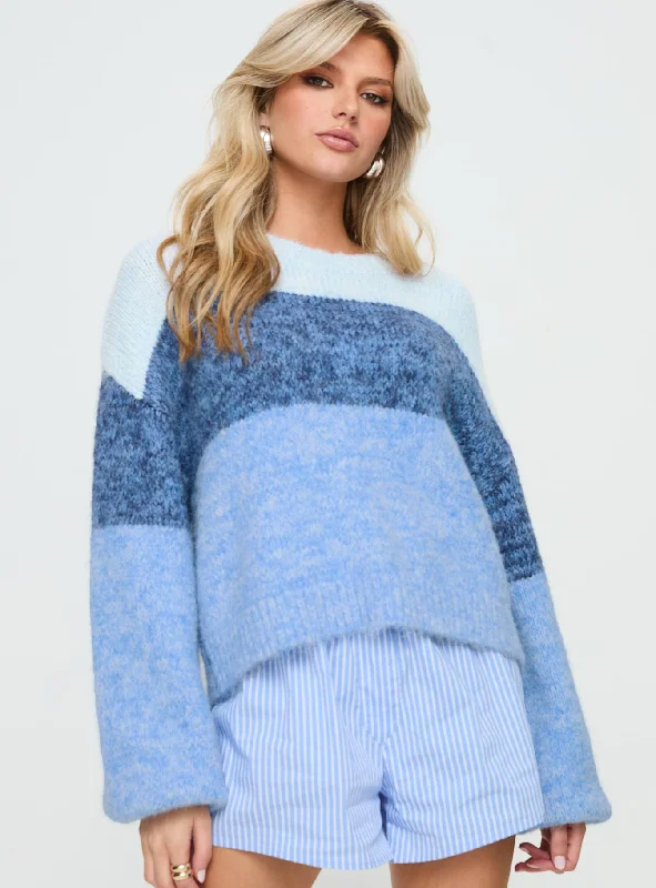 Janise Sweater Blue Stripe