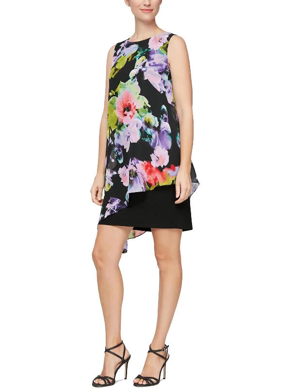 Latest fashion trends for modern women   Womens Chiffon Asymmetric Shift Dress