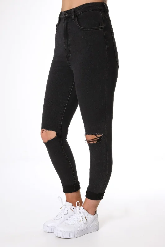 Designer-inspired women’s fashion at affordable prices High Licks Crop Skinny Jean Black Rukus Designer-inspired women’s fashion at affordable prices High Licks Crop Skinny Jean Black Rukus
