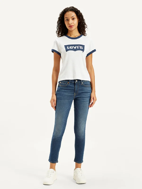 Essential women’s clothing for every season   Women's Mid Rise 711 Skinny Blue Jeans