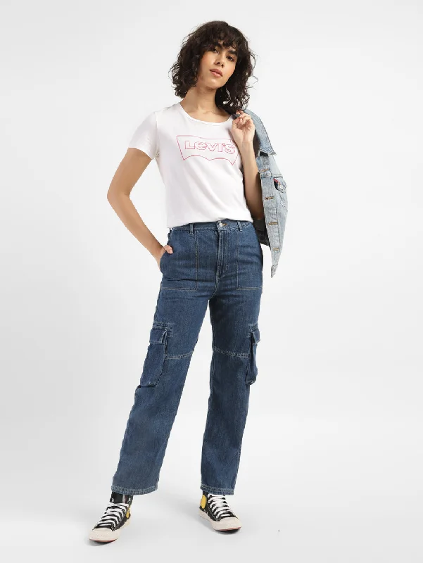 Curated collections of sophisticated women’s wear Women's Mid Rise Ribcage Bootcut Cargo Jeans Curated collections of sophisticated women’s wear Women's Mid Rise Ribcage Bootcut Cargo Jeans